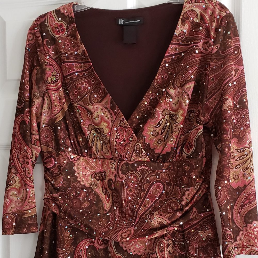 INC 3/4 sleeve top